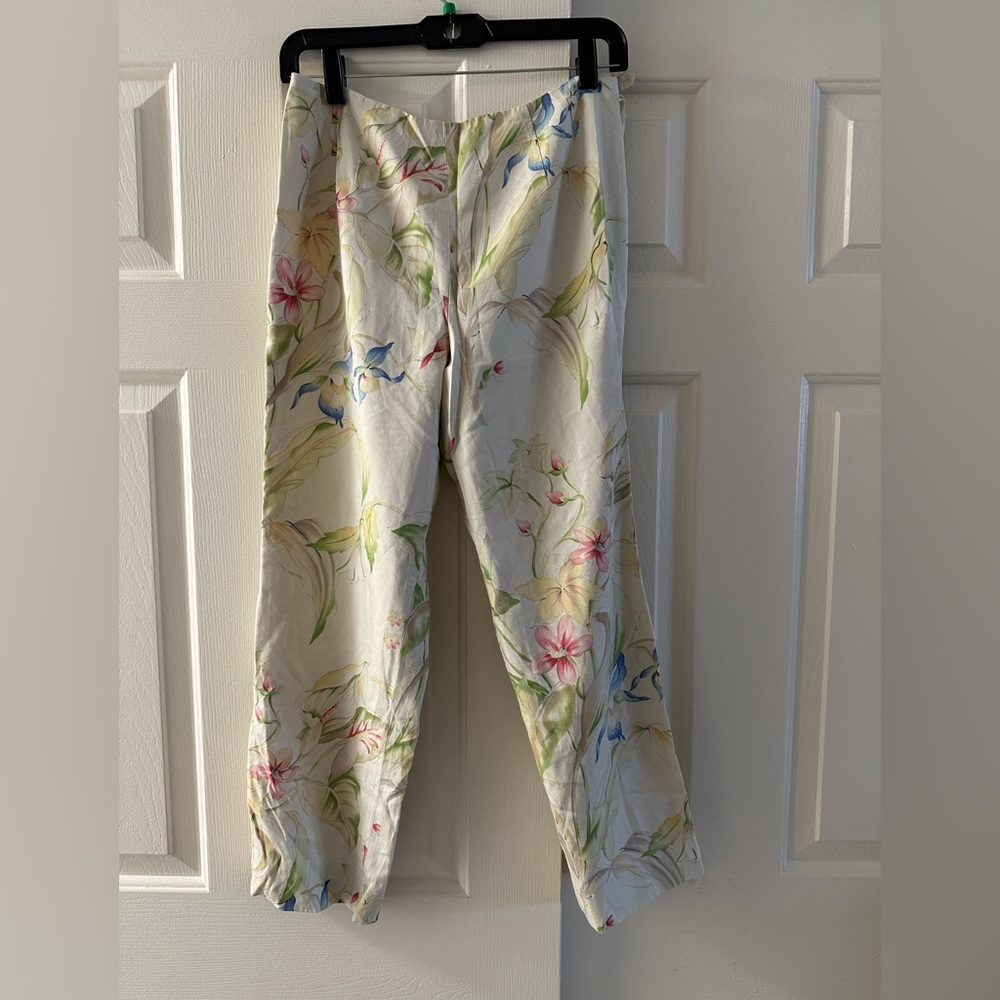 Talbots Flower Pants